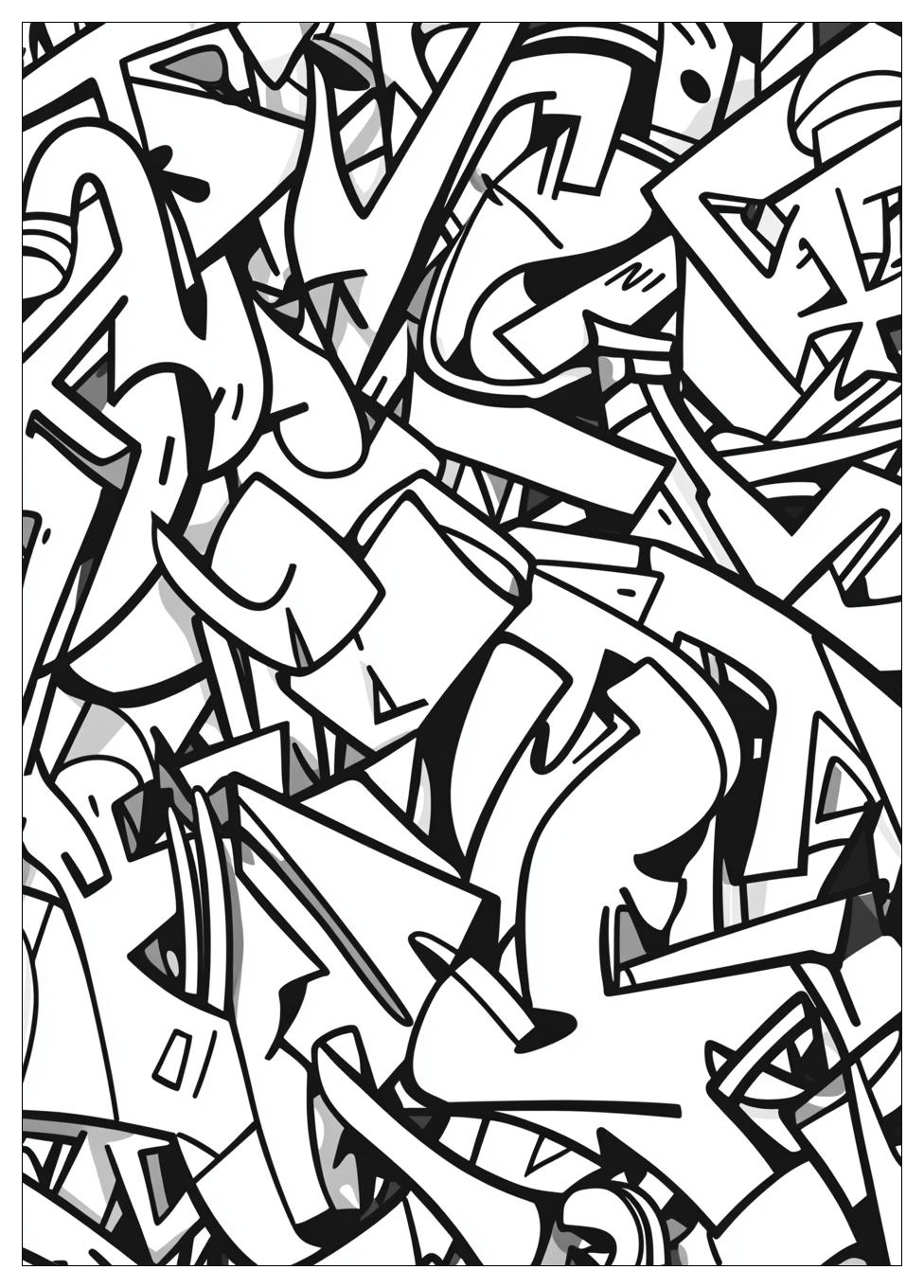 Graffiti Coloring Pages-12
