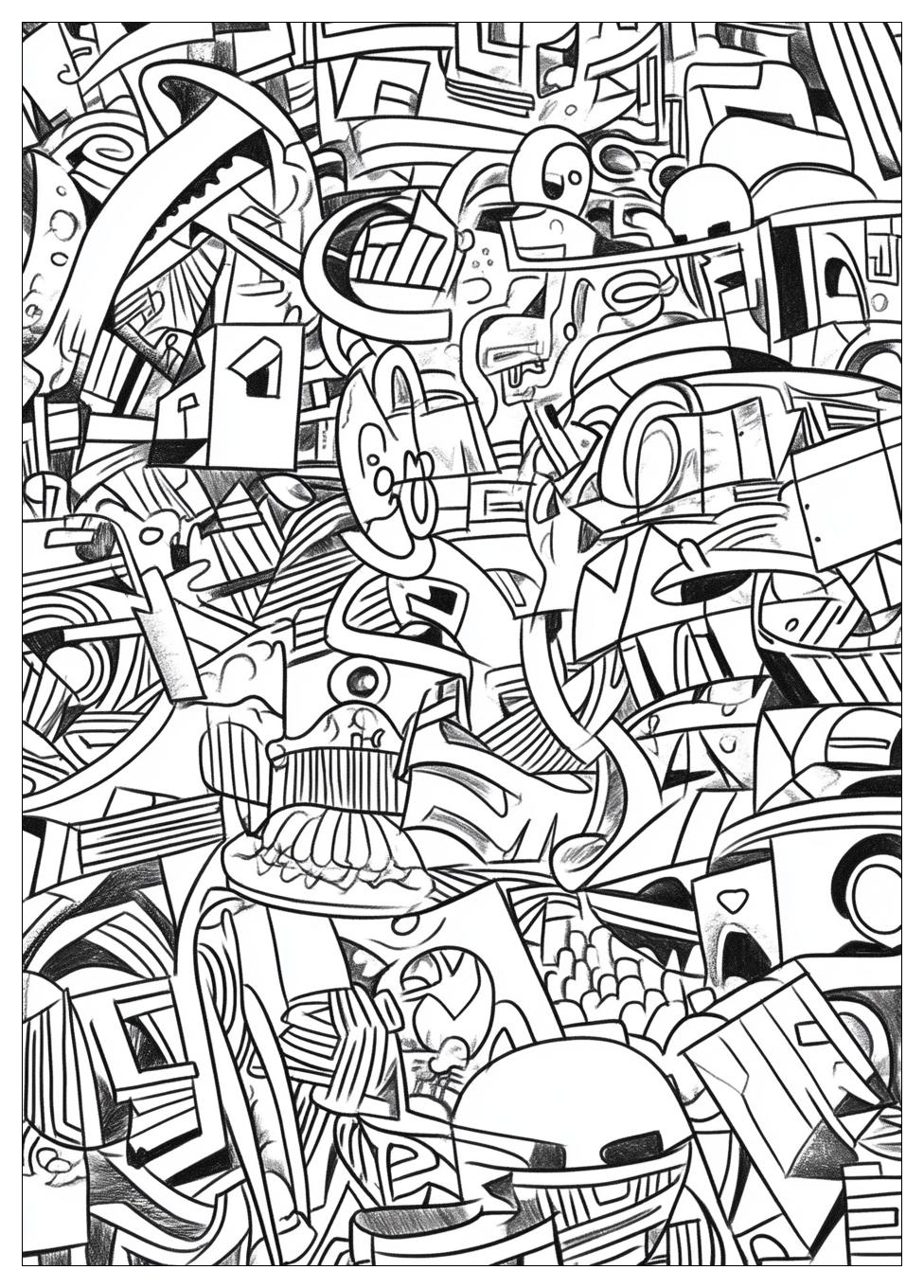 Graffiti Coloring Pages-14