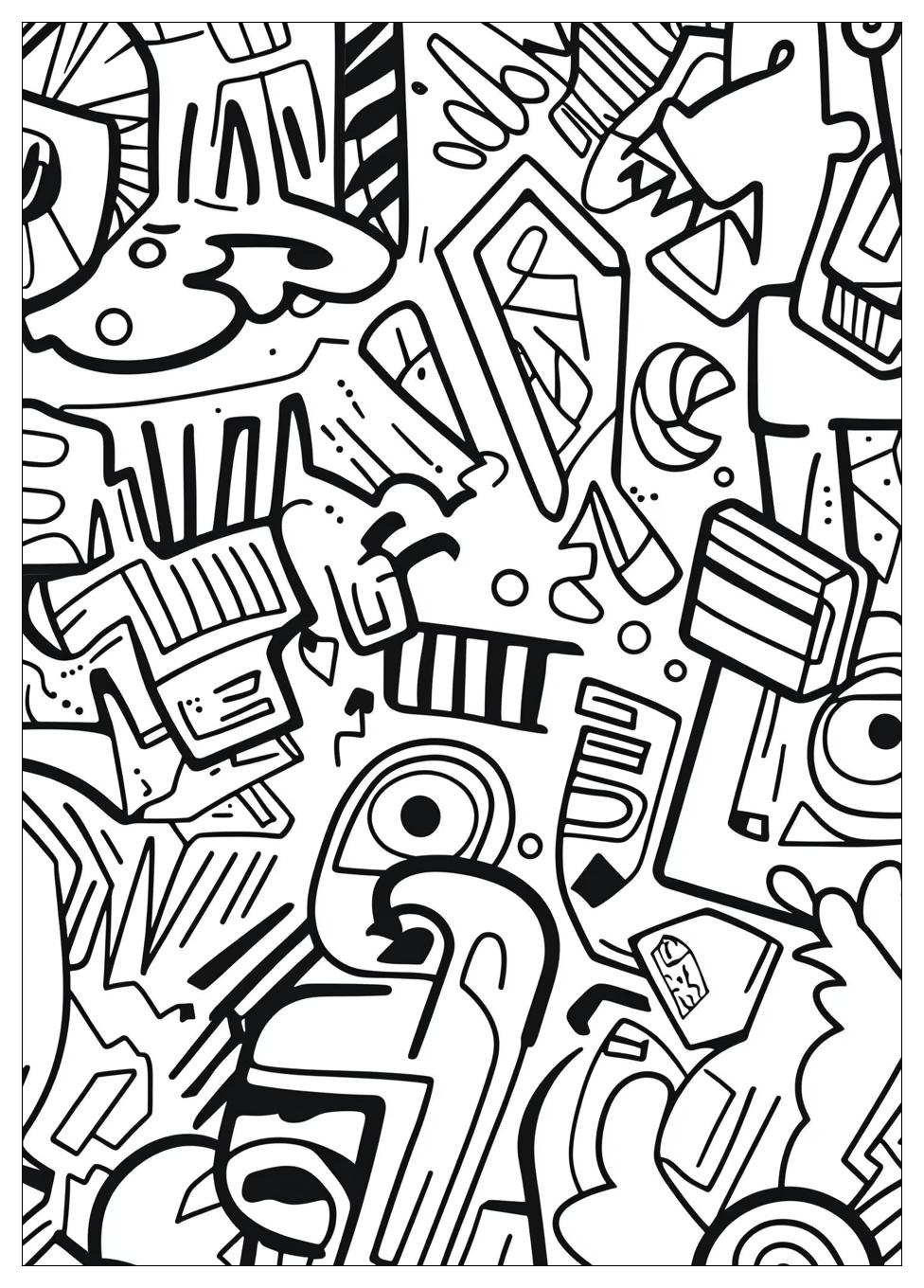 Graffiti Coloring Pages-15