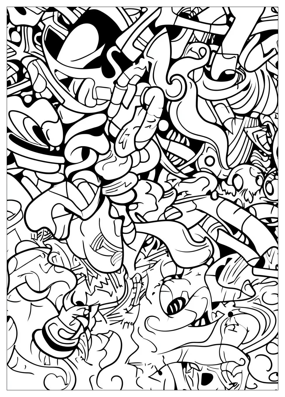 Graffiti Coloring Pages-19