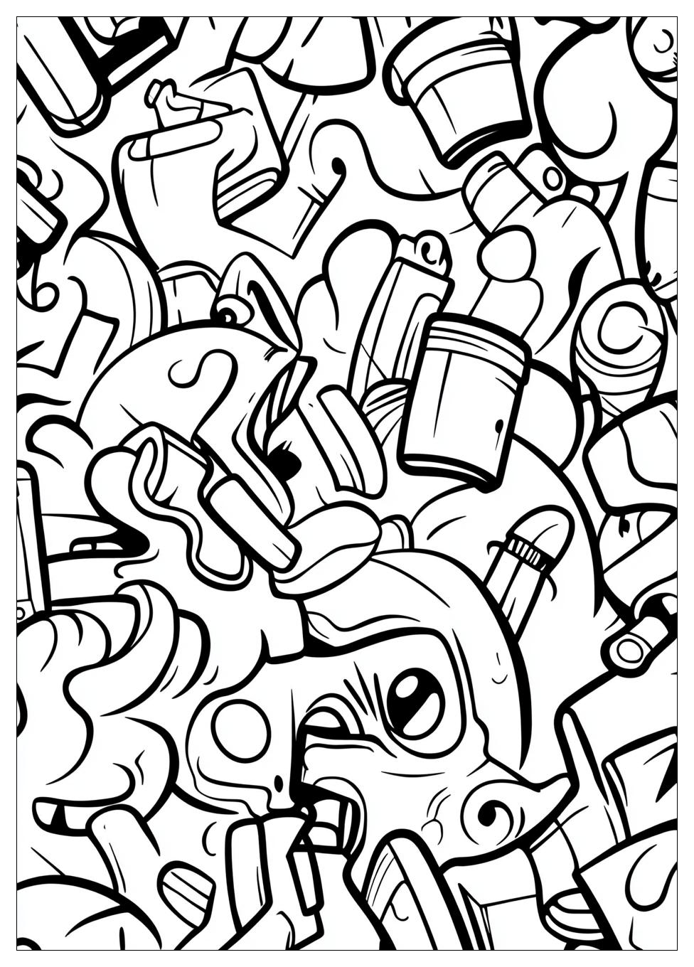 Graffiti Coloring Pages-3