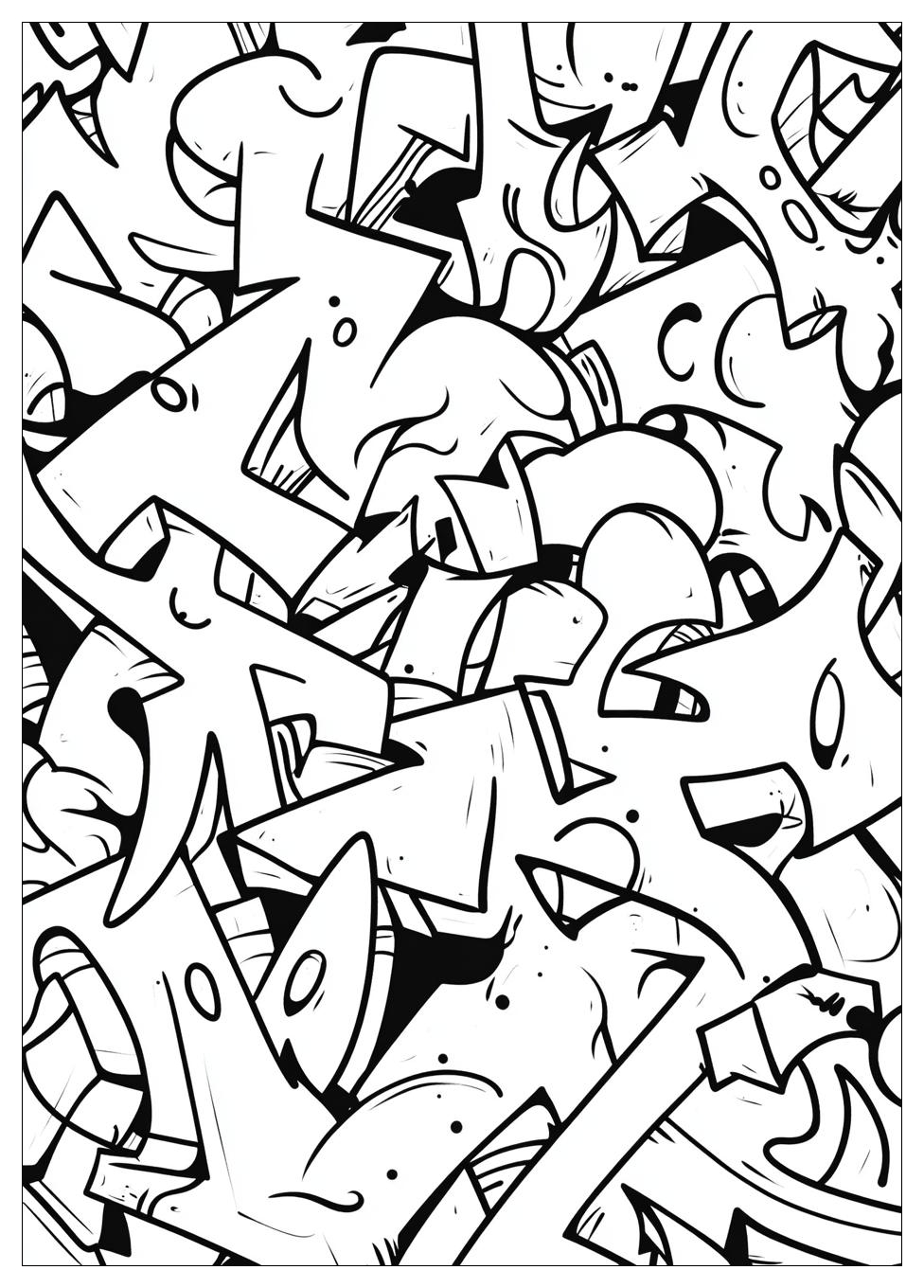 Graffiti Coloring Pages-5