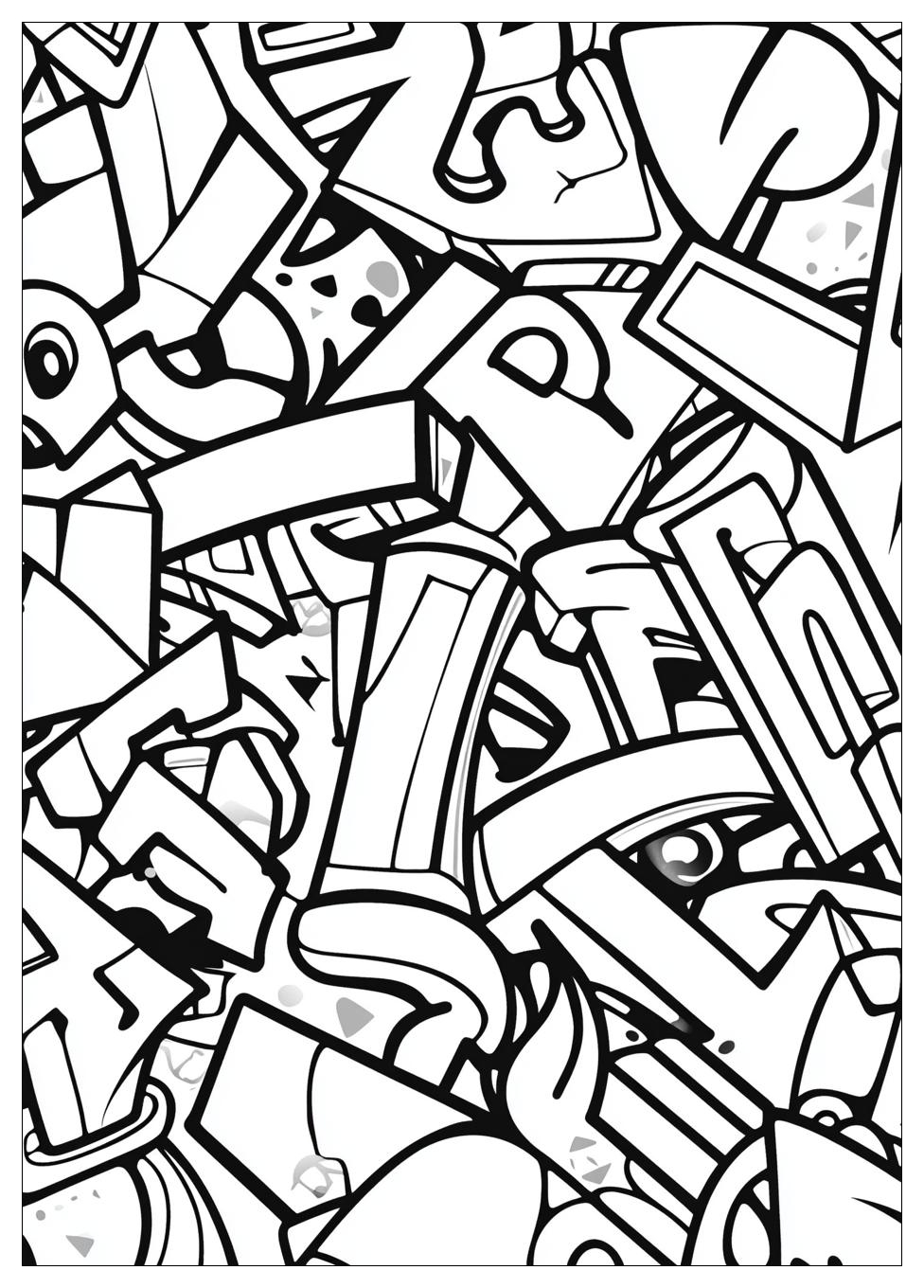 Graffiti Coloring Pages-6