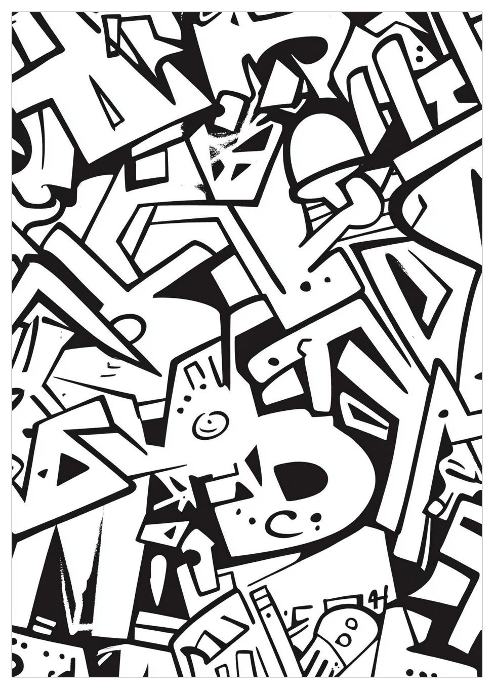Graffiti Coloring Pages-8