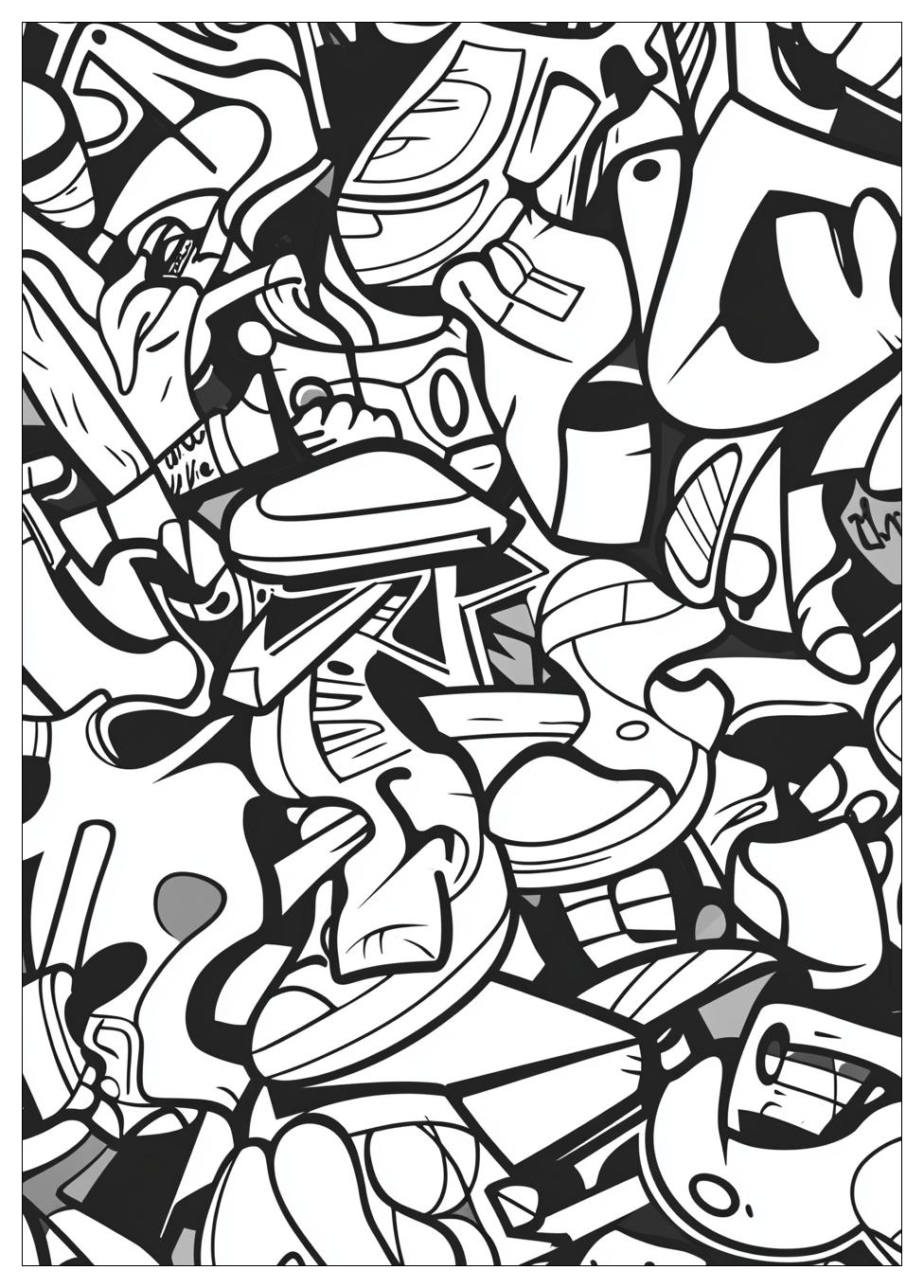 Graffiti Coloring Pages-9