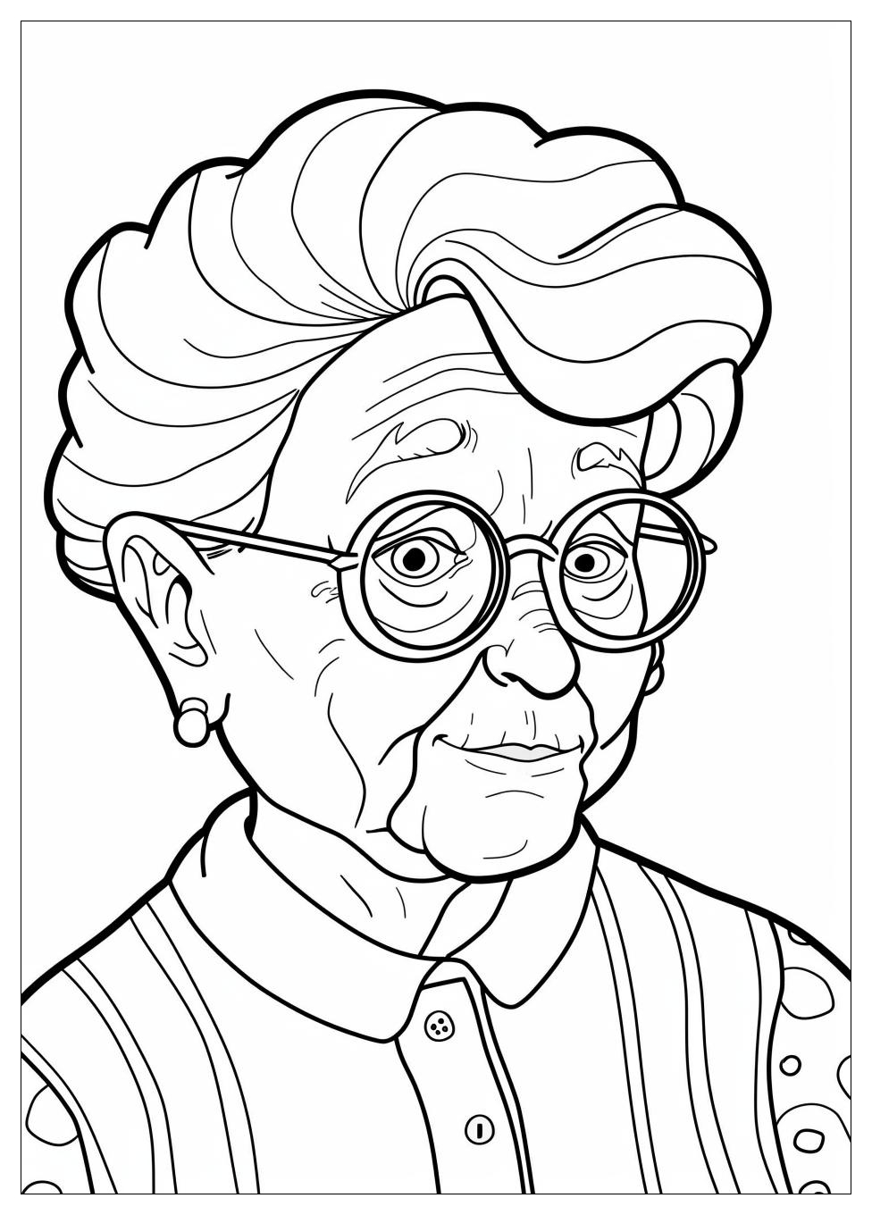Grandma Coloring Pages-1