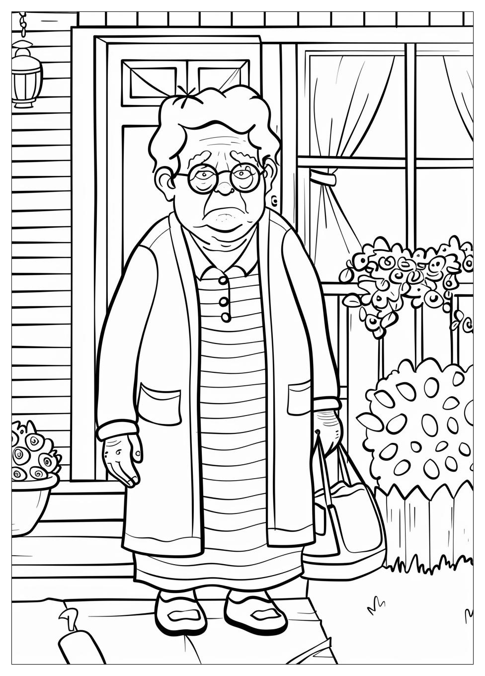 Grandma Coloring Pages-10