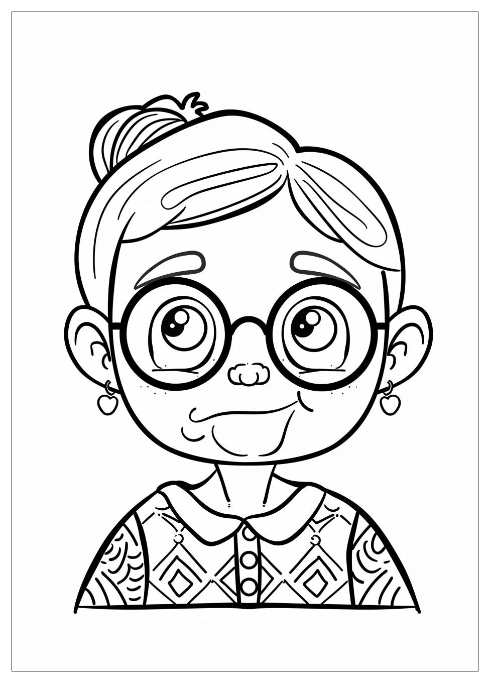 Grandma Coloring Pages-11