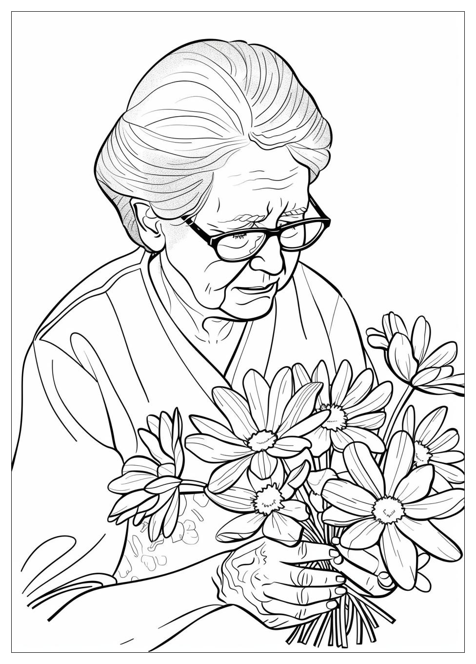 Grandma Coloring Pages-12