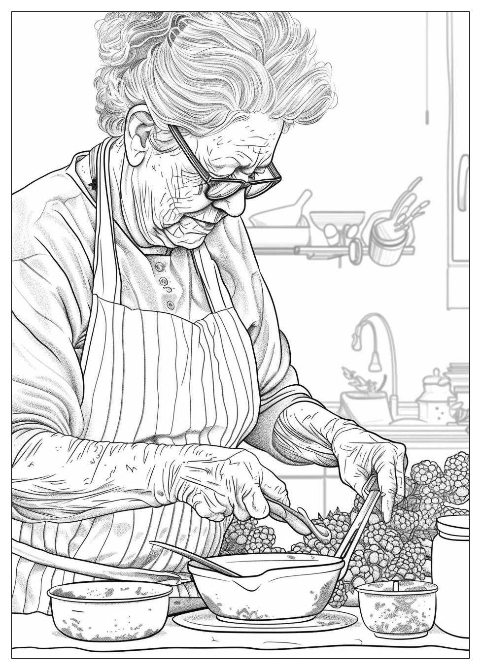 Grandma Coloring Pages-13