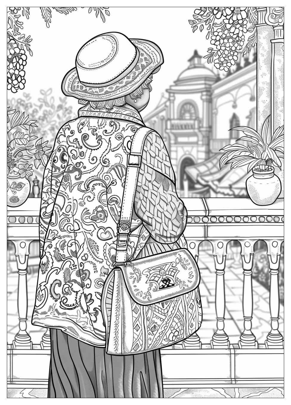 Grandma Coloring Pages-17
