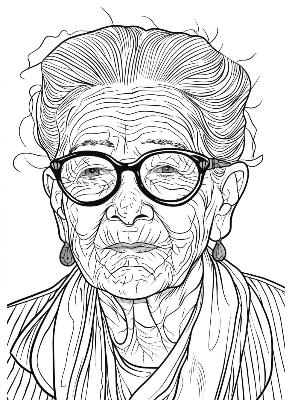 Grandma Coloring Pages-18