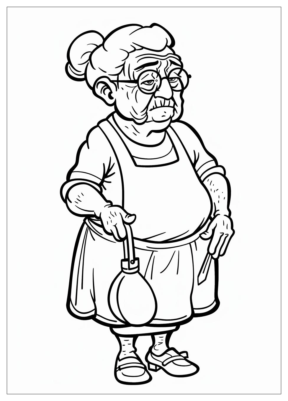 Grandma Coloring Pages-2