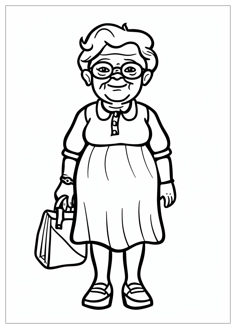 Grandma Coloring Pages-3