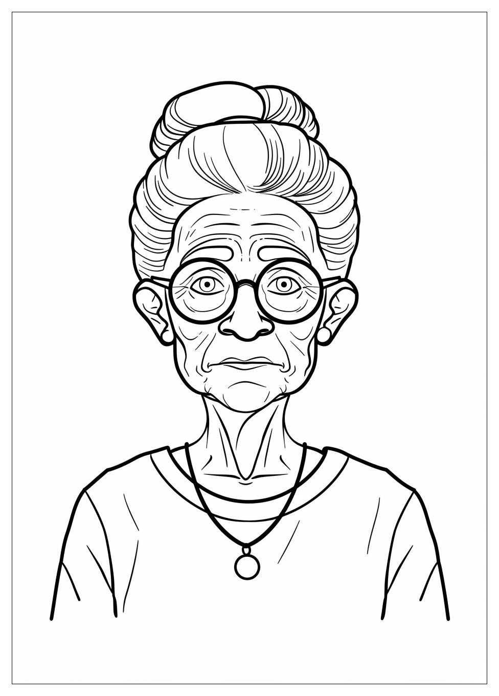 Grandma Coloring Pages-6