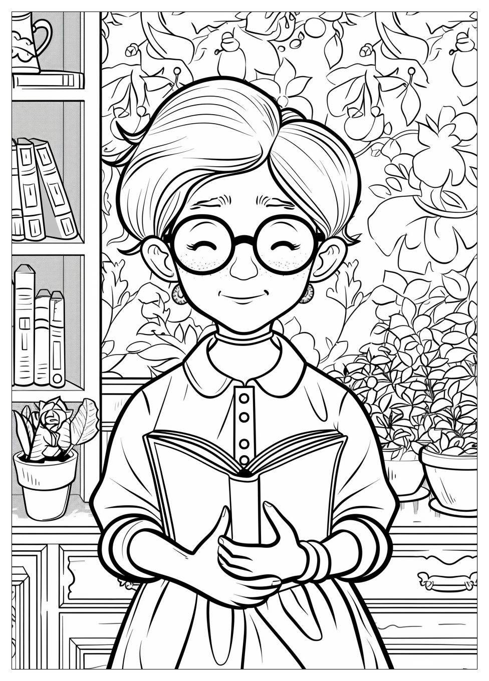 Grandma Coloring Pages-8