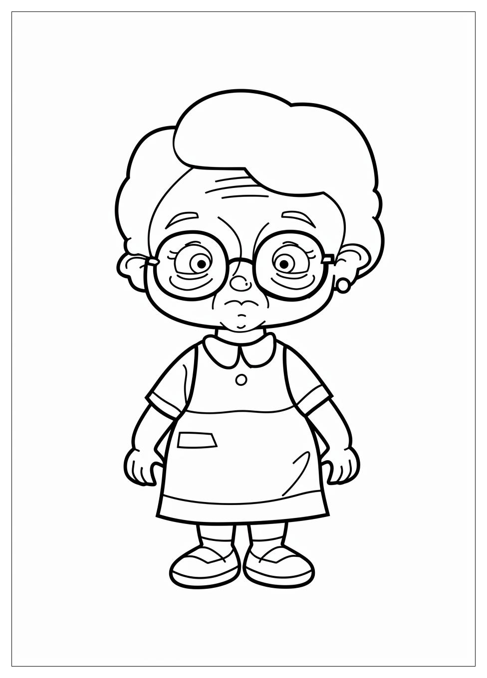 Grandma Coloring Pages-9