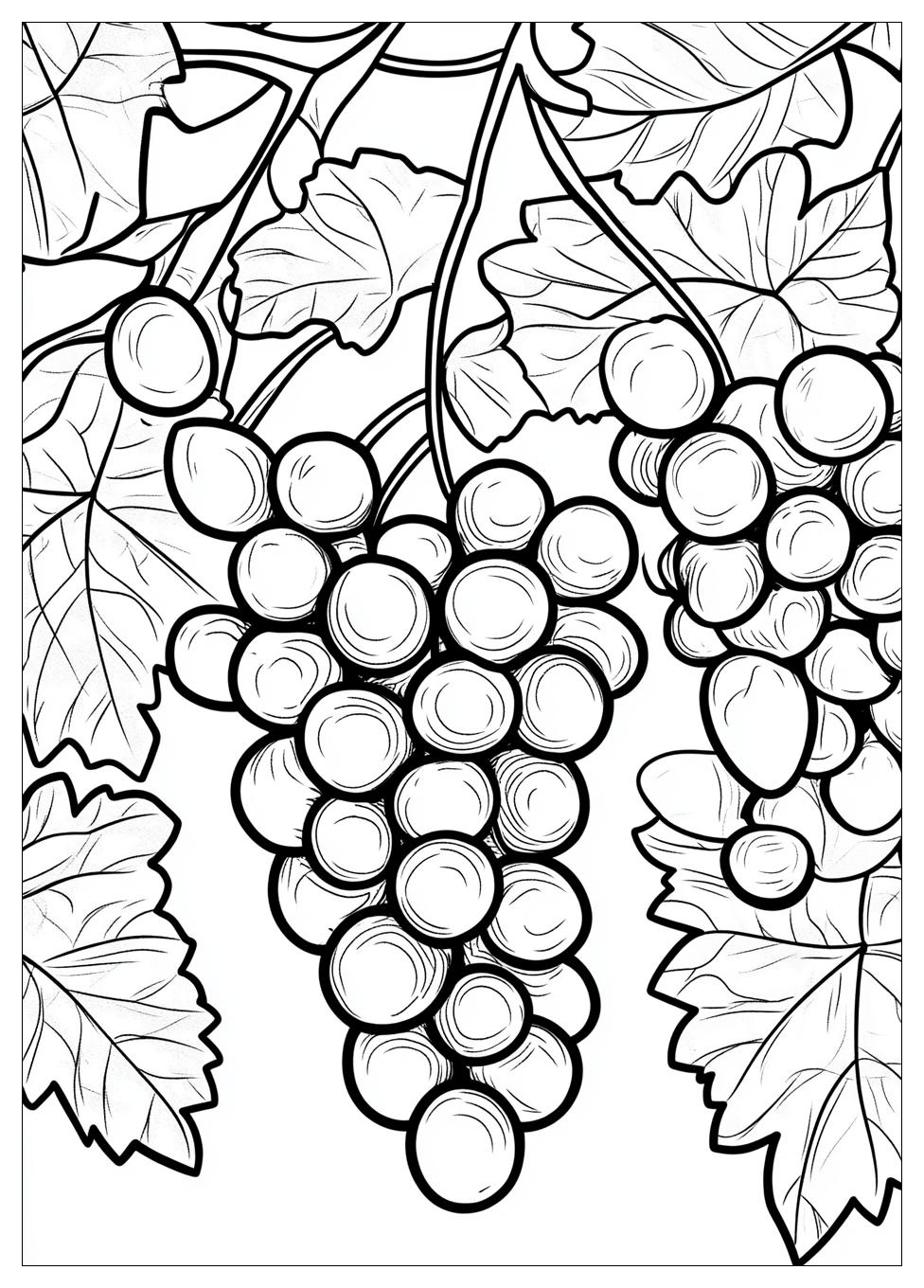 Grapes Coloring Page-11