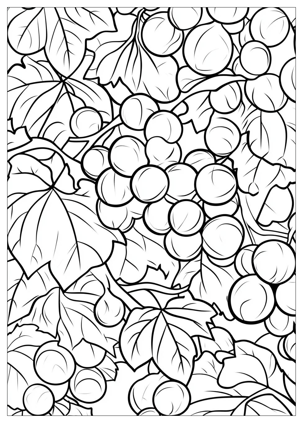 Grapes Coloring Page-12