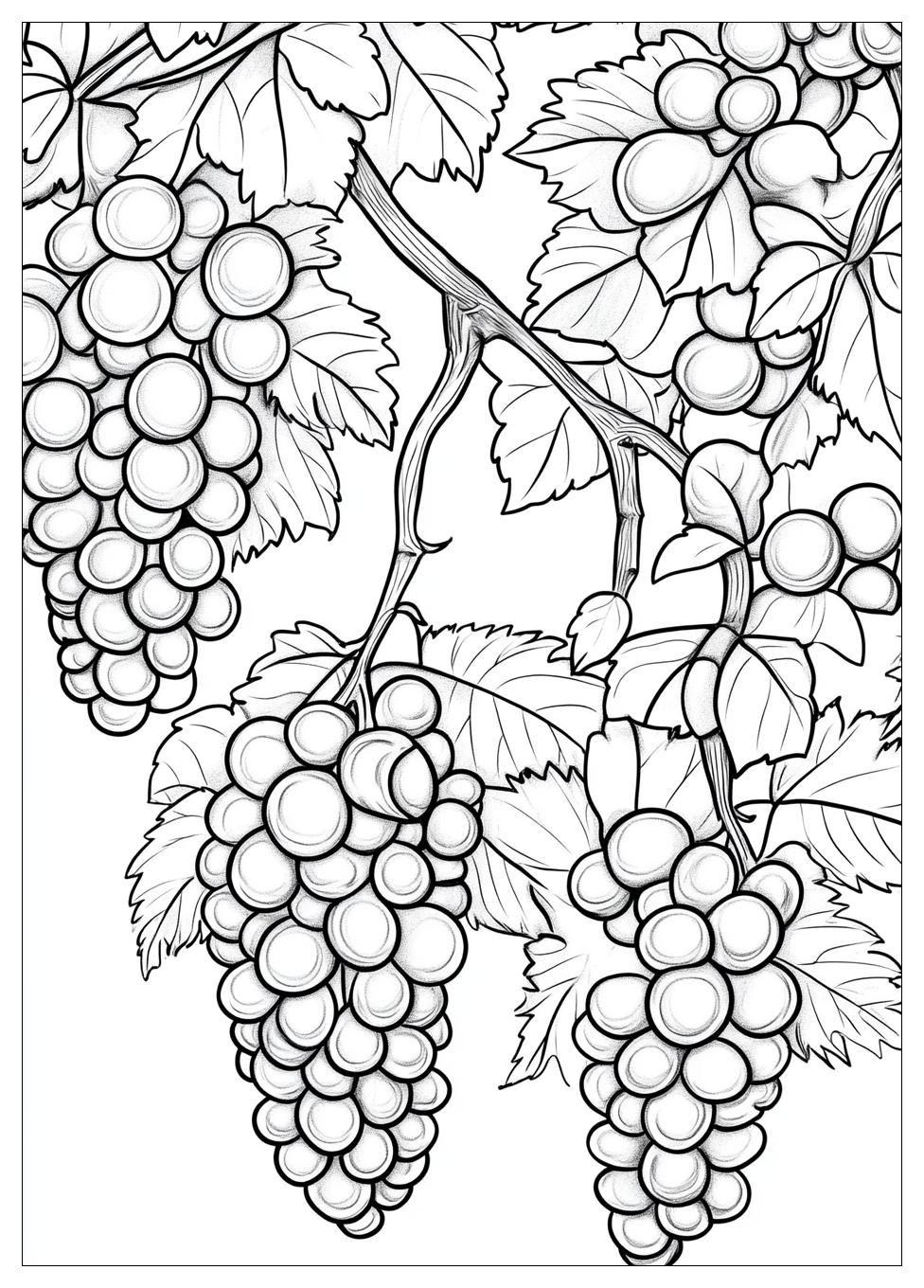 Grapes Coloring Page-16