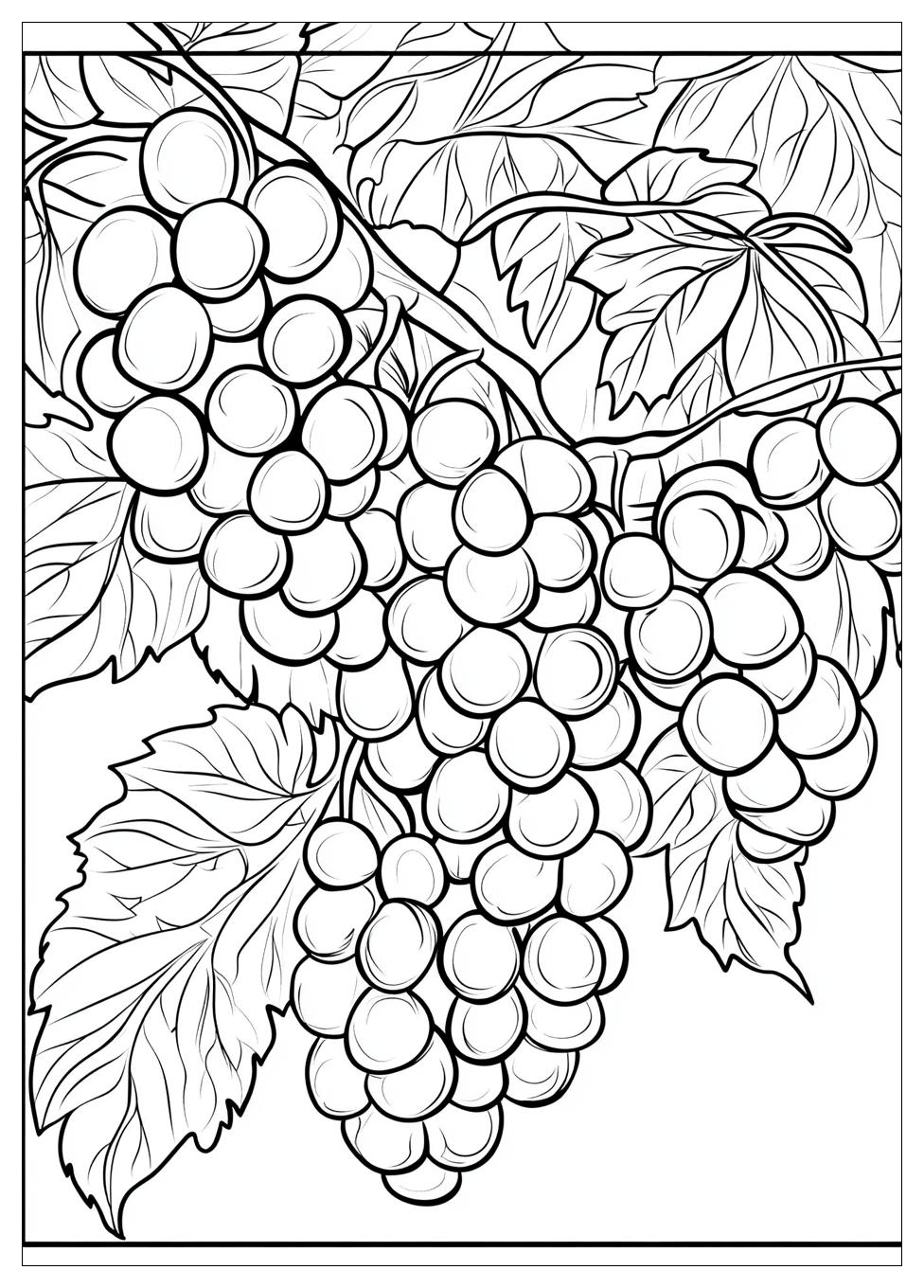 Grapes Coloring Page-19