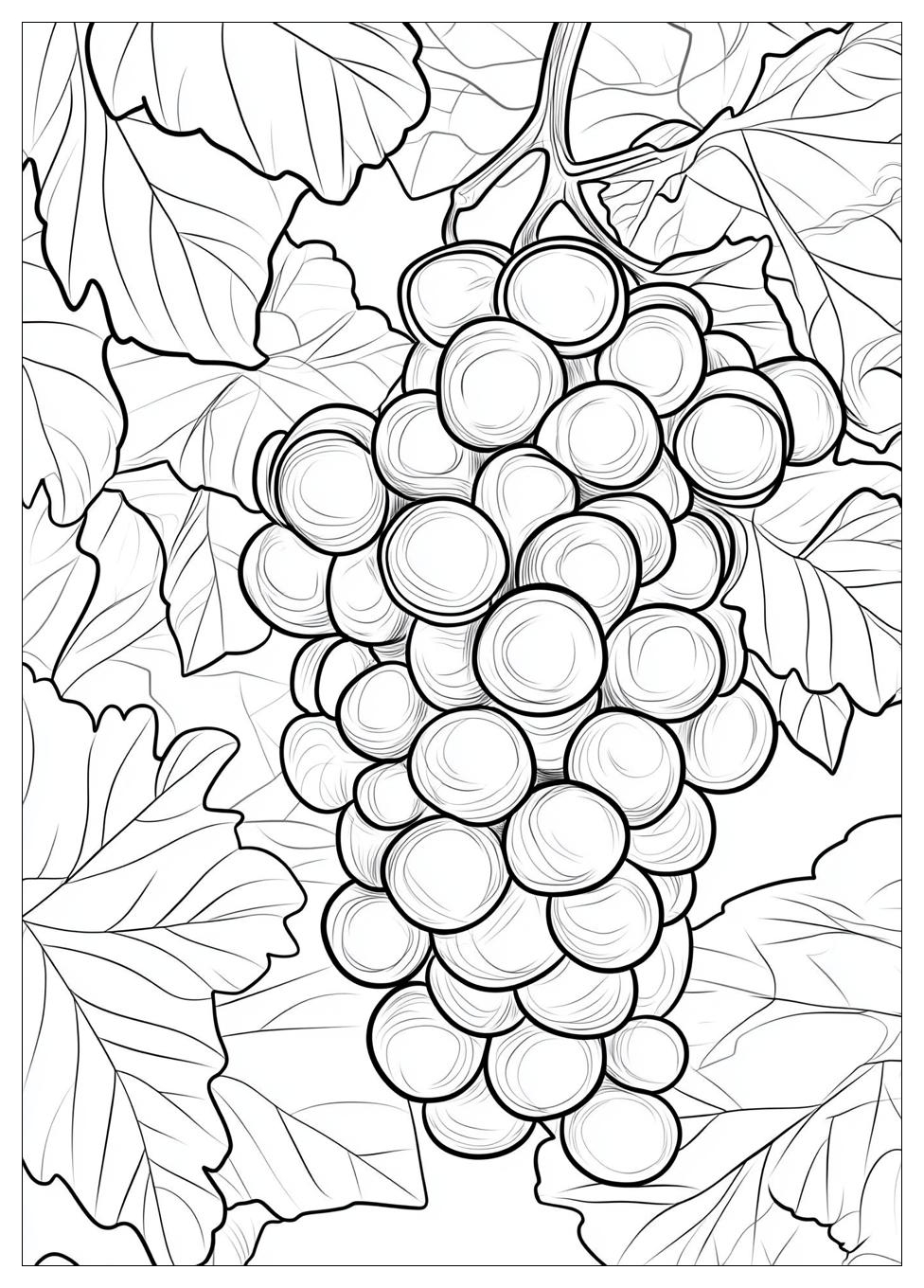 Grapes Coloring Page-2