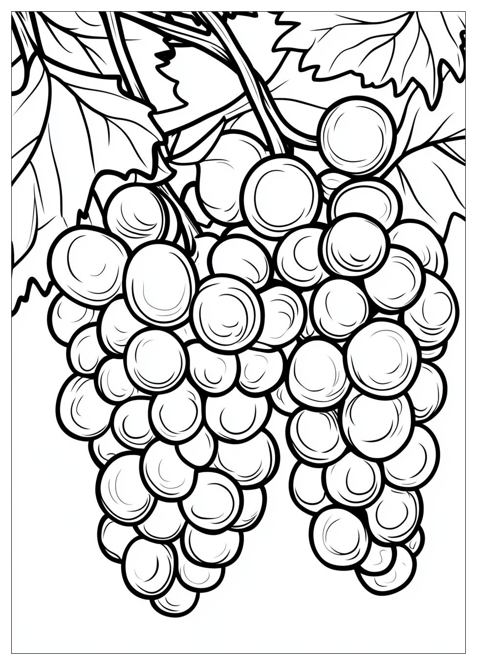 Grapes Coloring Page-3