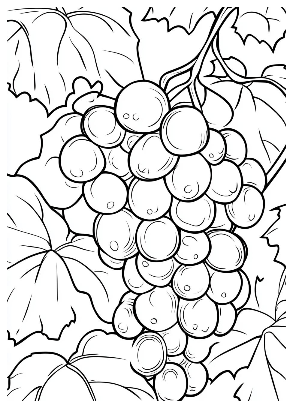 Grapes Coloring Page-5