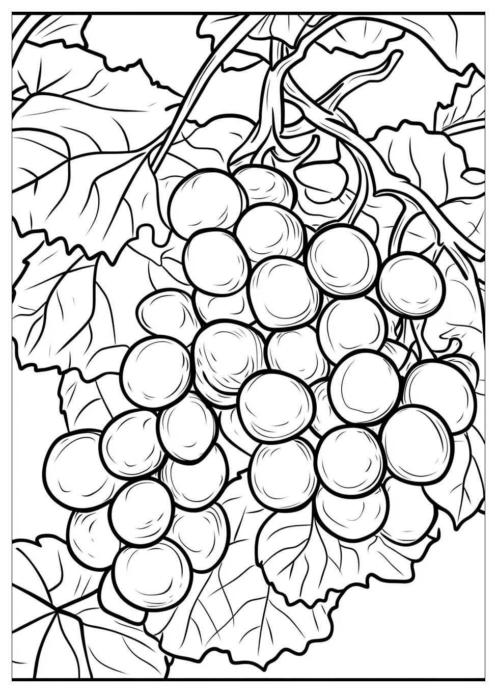 Grapes Coloring Page-6