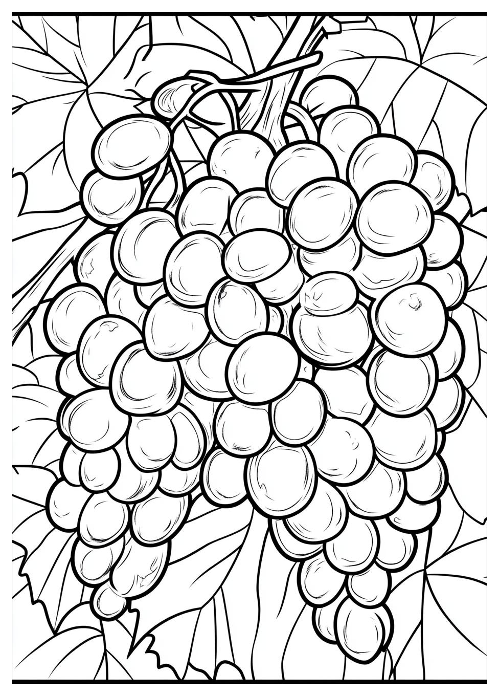 Grapes Coloring Page-7