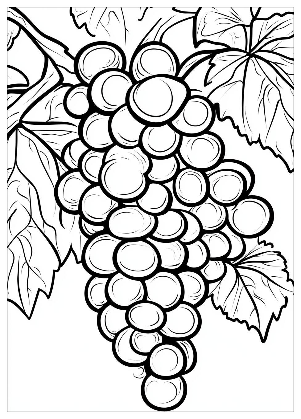 Grapes Coloring Page-8