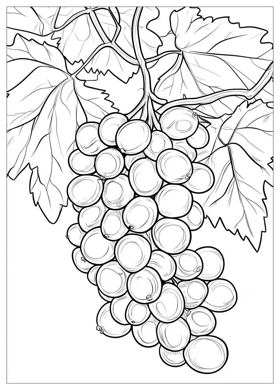 Grapes Coloring Page-9