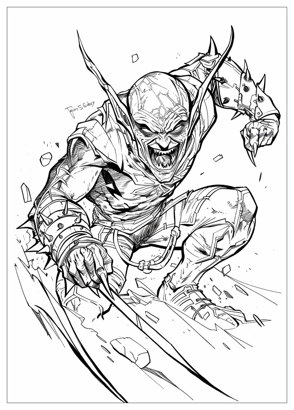 Green Goblin Coloring Pages-10