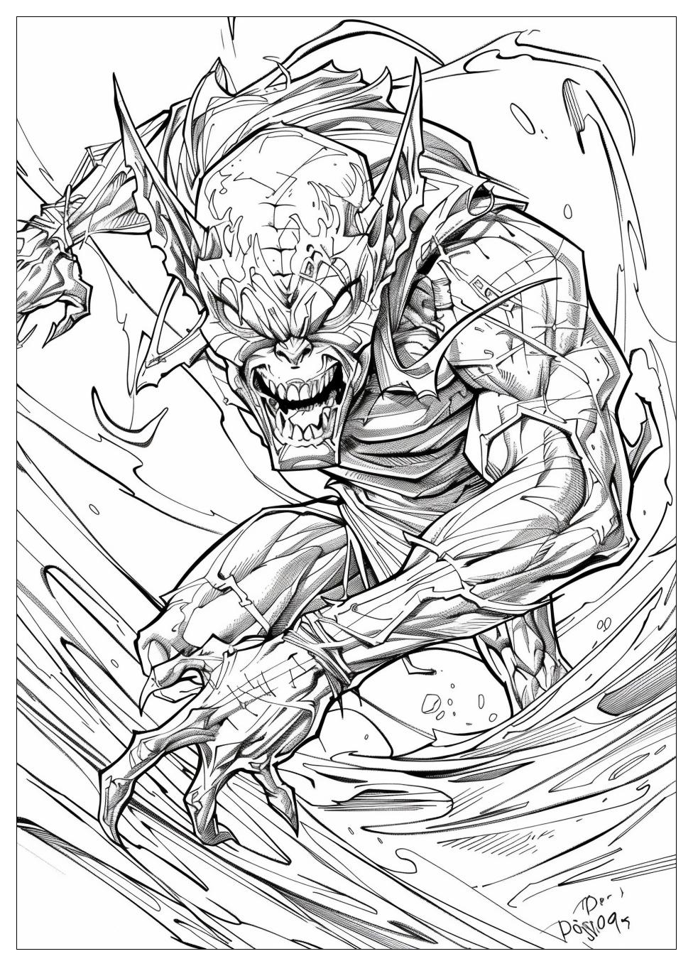 Green Goblin Coloring Pages-19