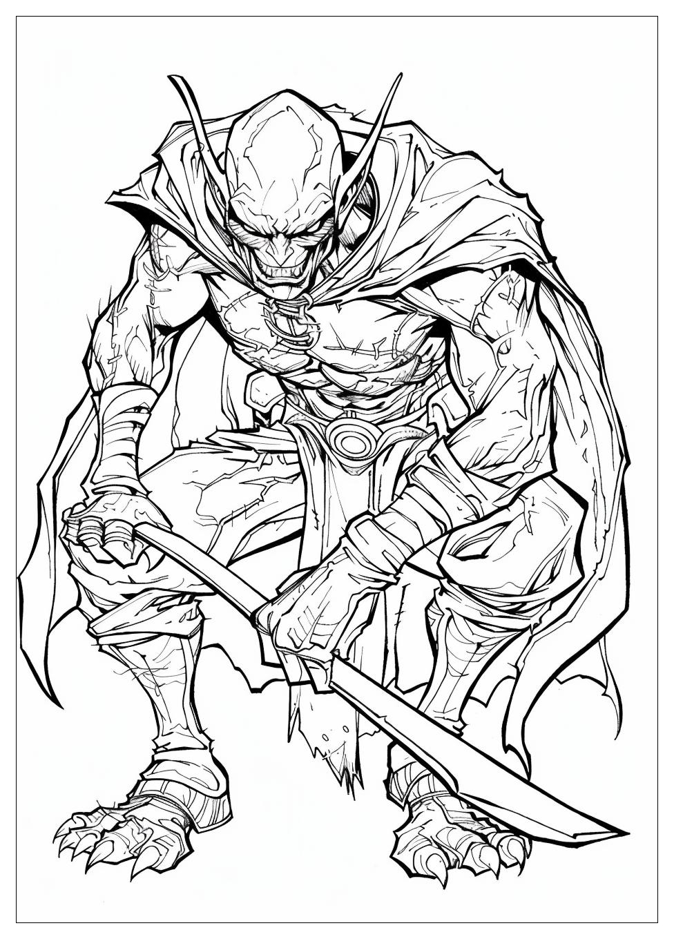 Green Goblin Coloring Pages-2