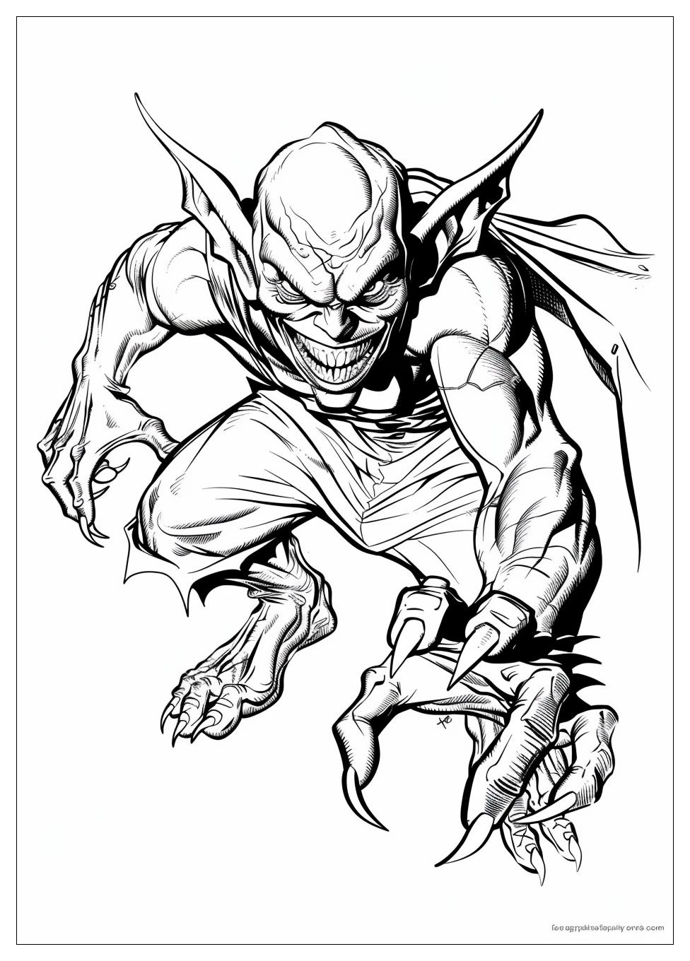 Green Goblin Coloring Pages-6