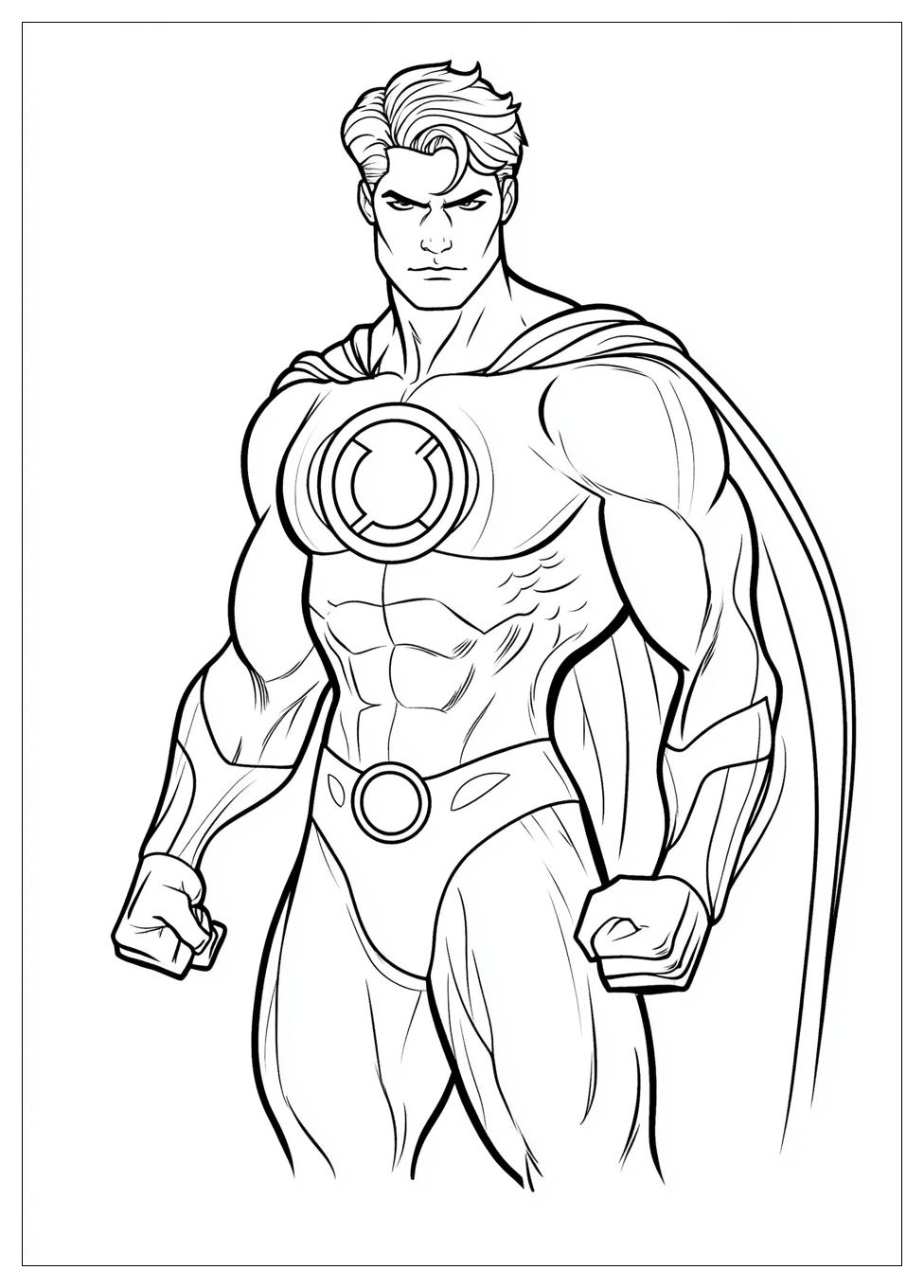 Green Lantern Coloring Pages-14