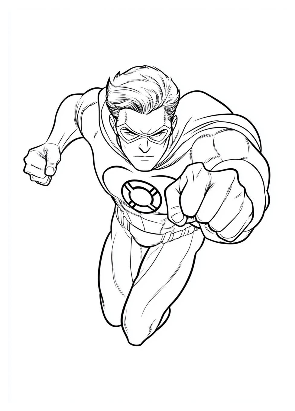 Green Lantern Coloring Pages-17