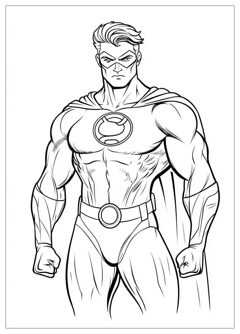 Green Lantern Coloring Pages-19