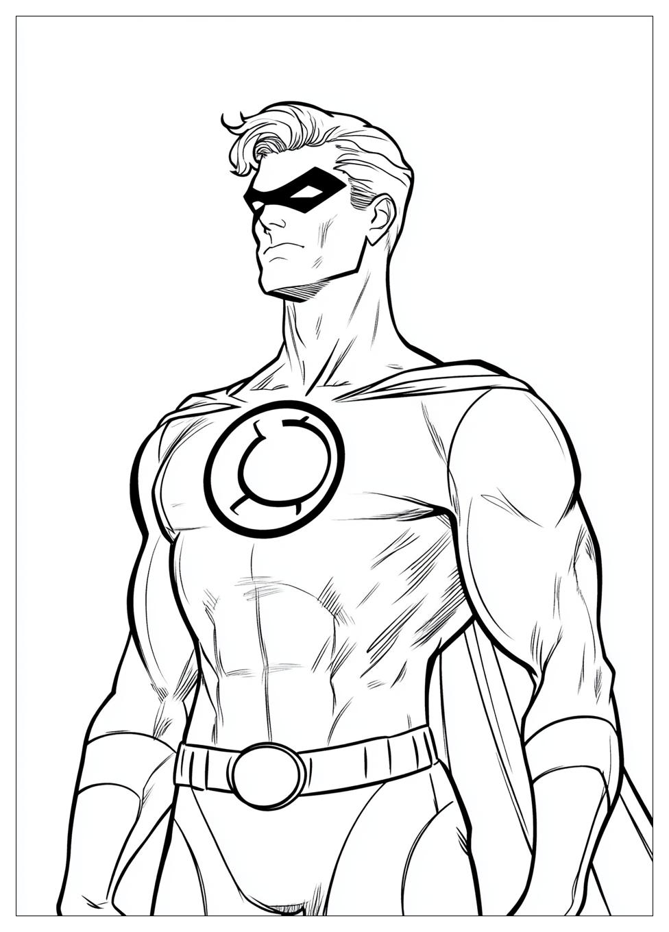 Green Lantern Coloring Pages-2