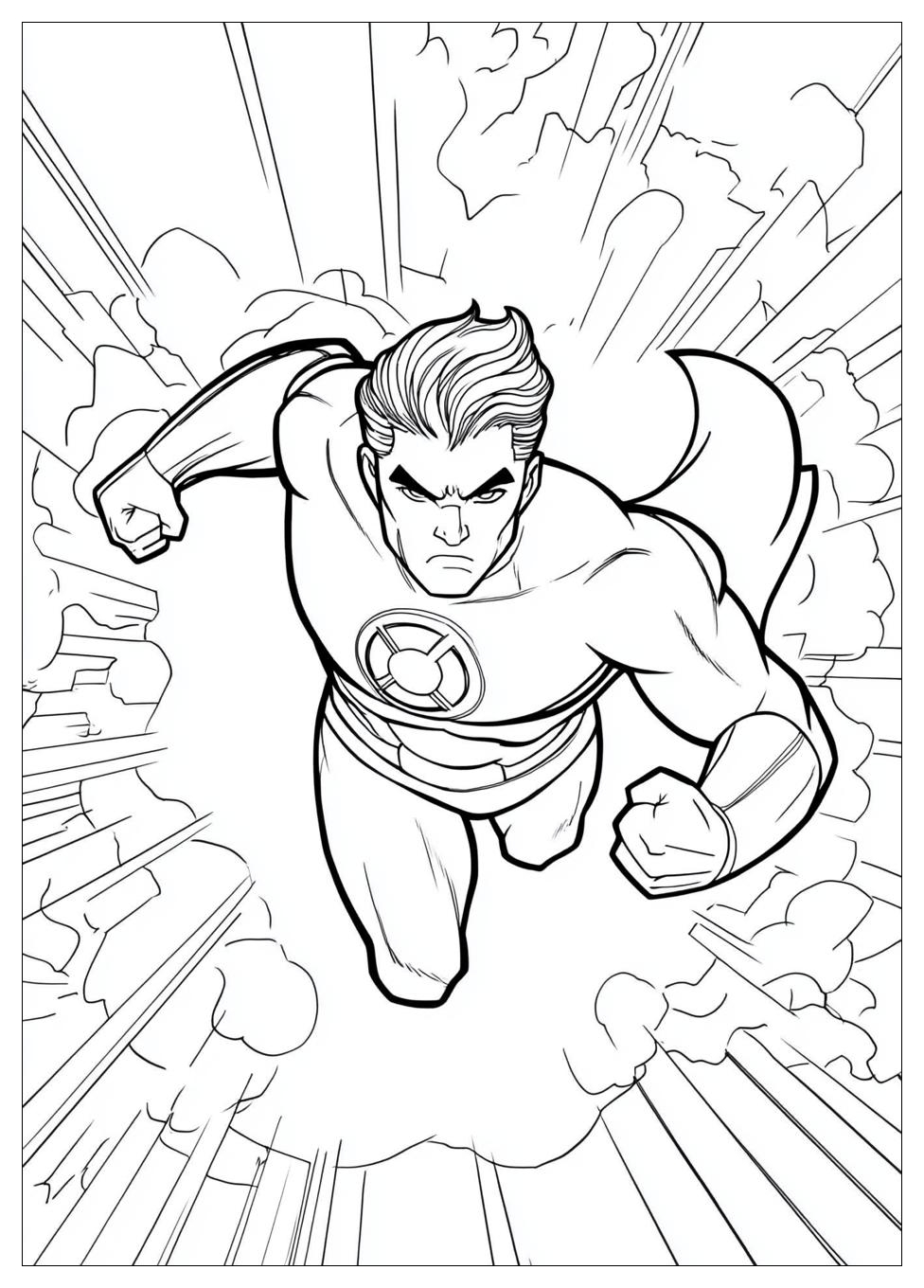 Green Lantern Coloring Pages-4