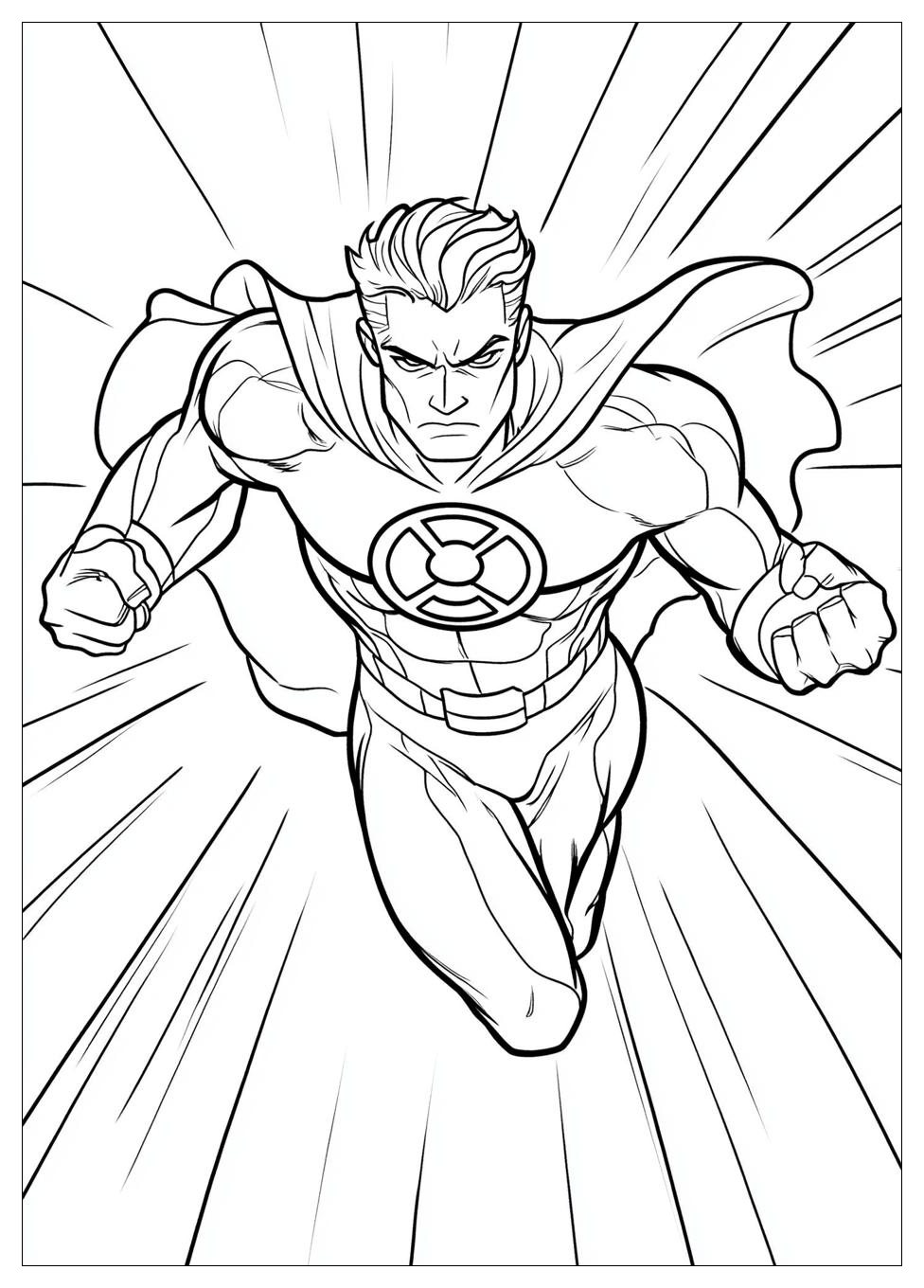 Green Lantern Coloring Pages-5
