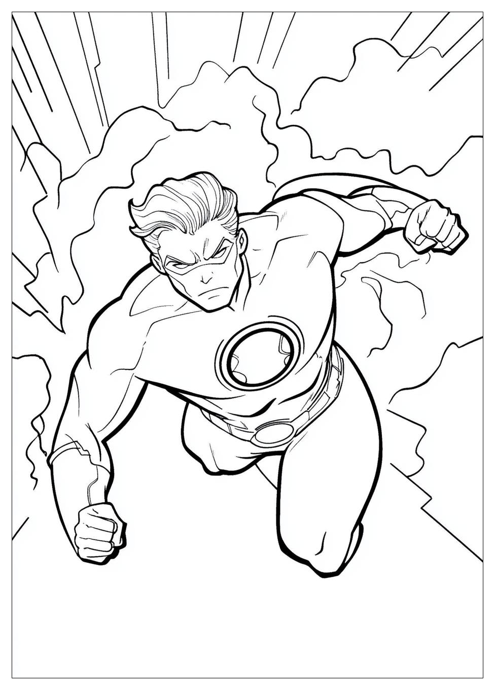 Green Lantern Coloring Pages-6