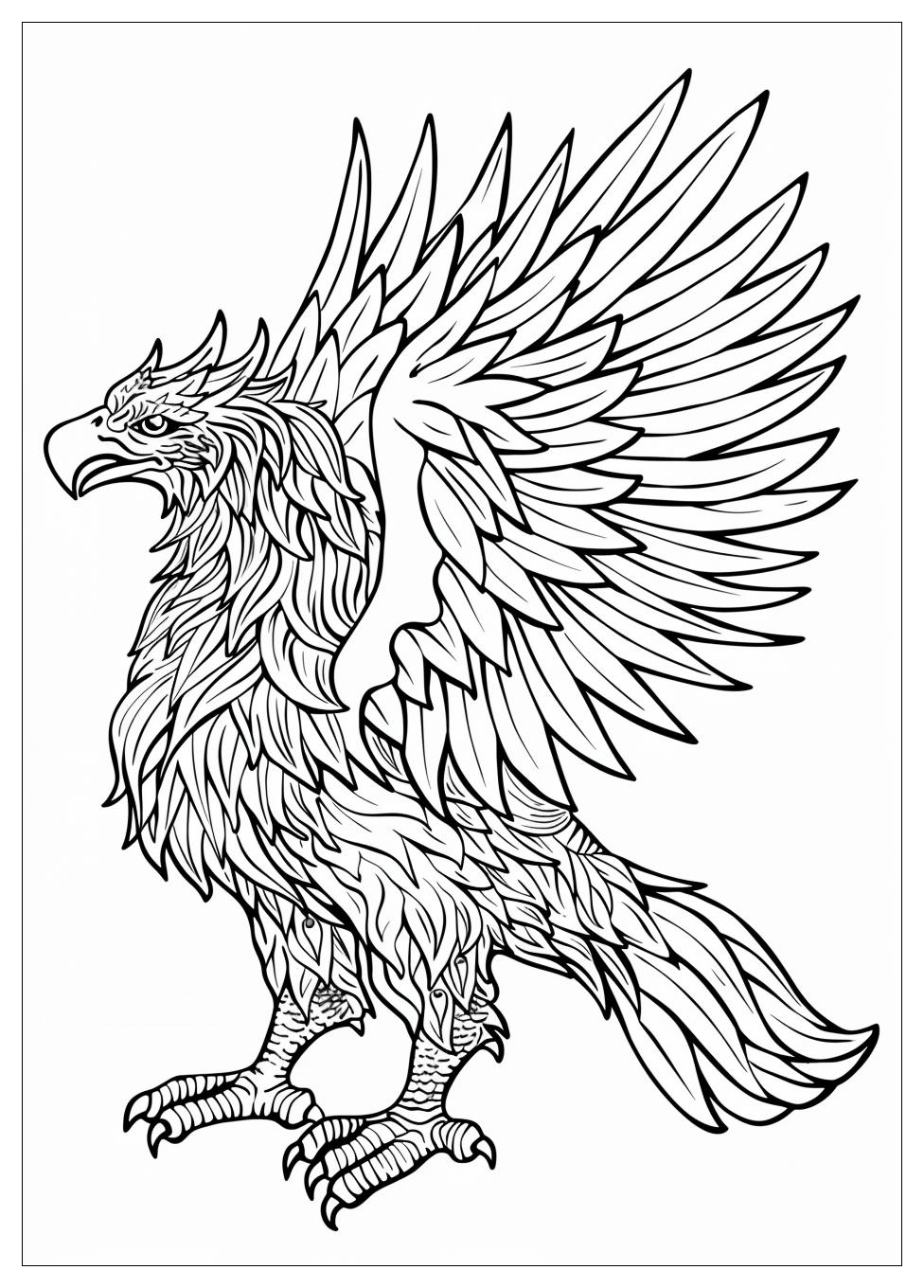 Griffin Coloring Pages-11