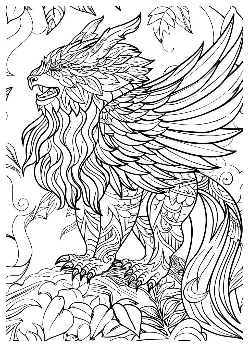Griffin Coloring Pages-13