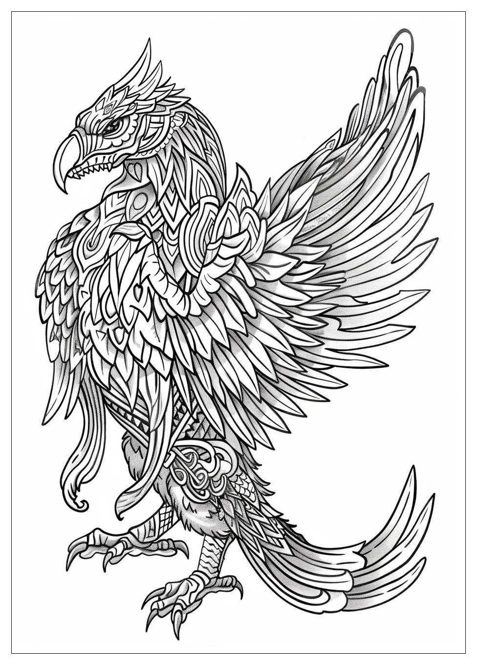 Griffin Coloring Pages-17