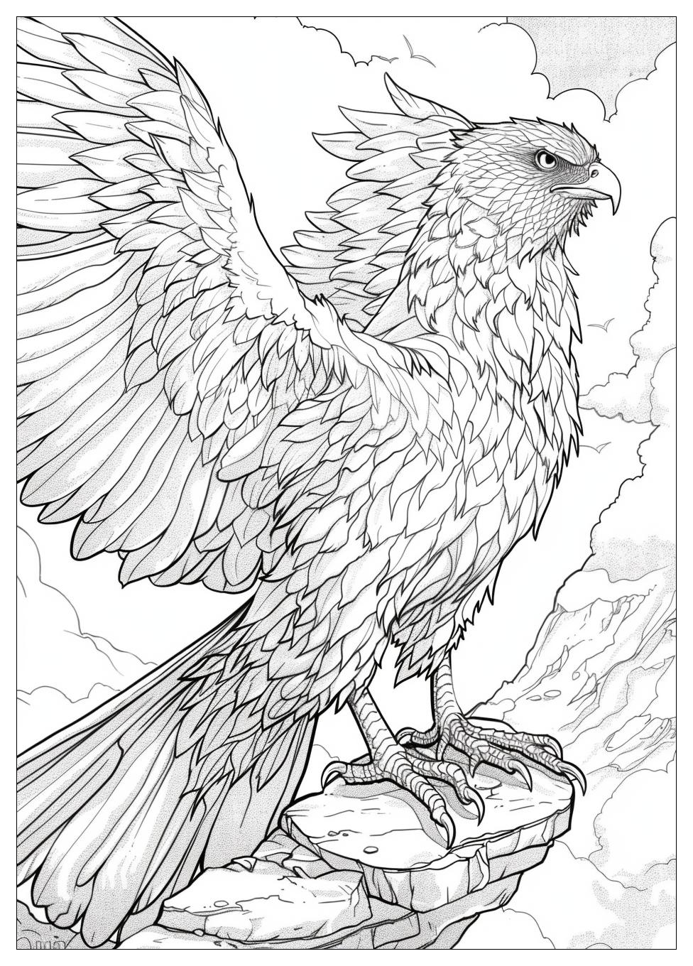 Griffin Coloring Pages-3