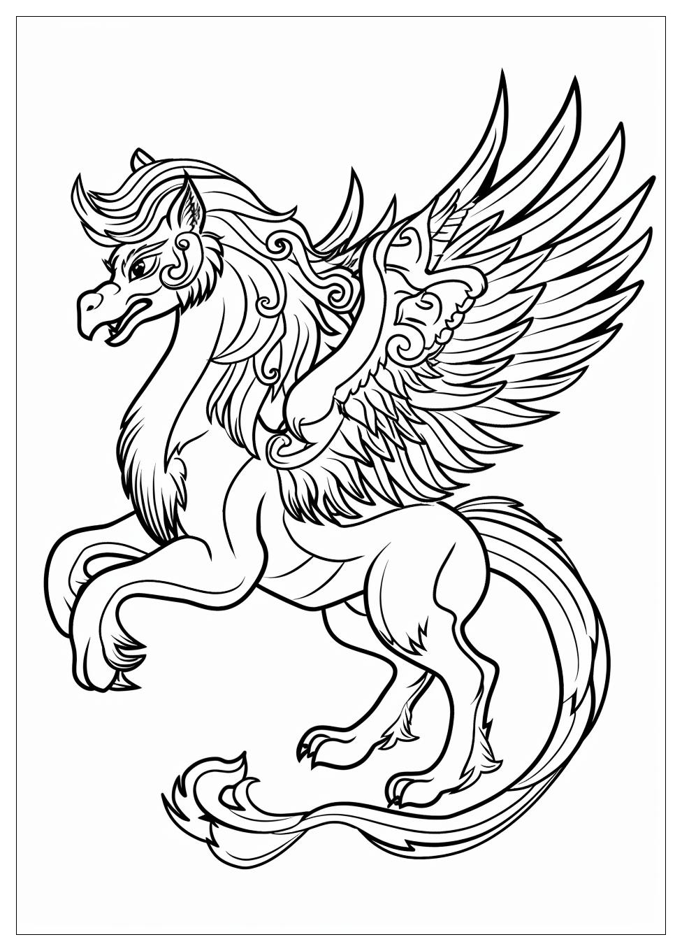 Griffin Coloring Pages-6