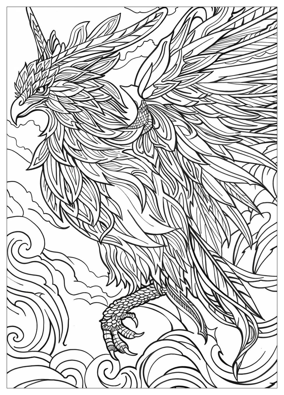 Griffin Coloring Pages-7