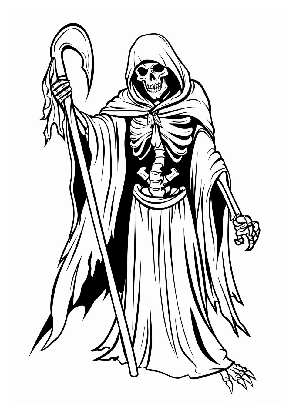 Grim Reaper Coloring Pages-1
